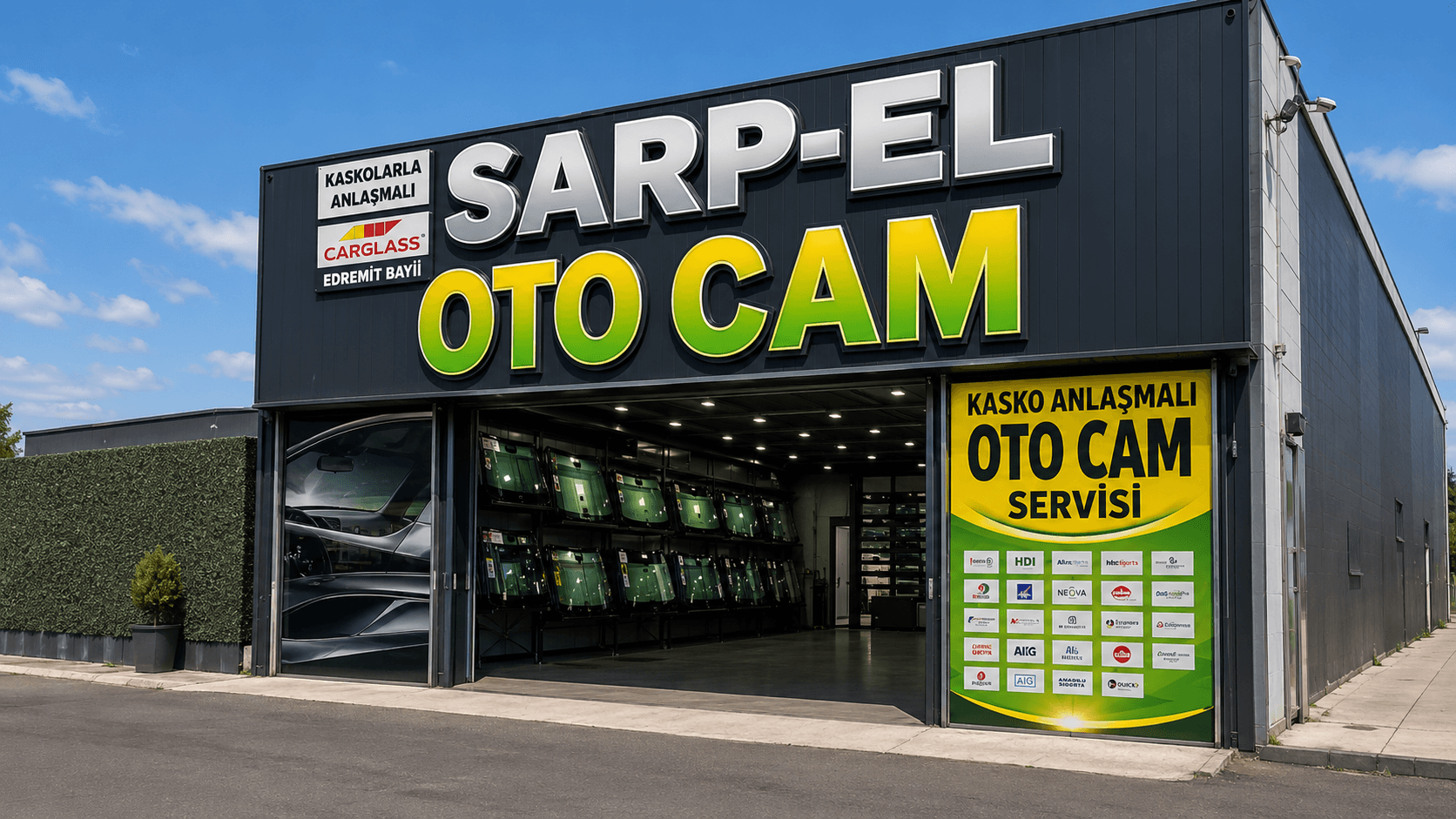 Edremit’te Kasko Anlaşmalı Oto Cam Servisi